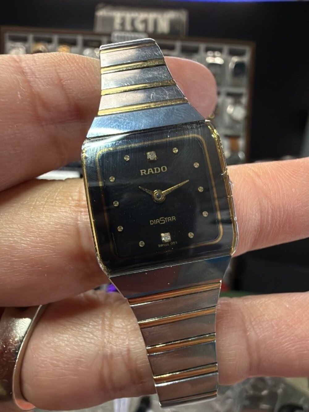 Rado DiaStar Anatom 19mm Ladies Diamond Dial Swiss Quartz Watch w/ Box